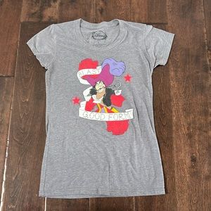 Womens Disney Captain Hook Tee Shirt Large